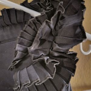 BCBG Black Dress with Ruffle Details